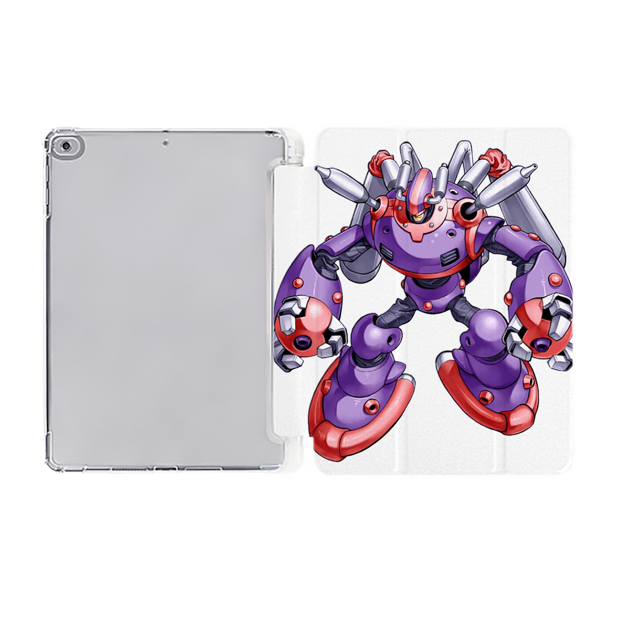 （画像用） 遊☆戯☆王 Yu-Gi-Oh! IPad ケース ペン収納付き 三つ折りスタンド PUレザー×シリコン 対応機種9.5/10.5/10.9インチ